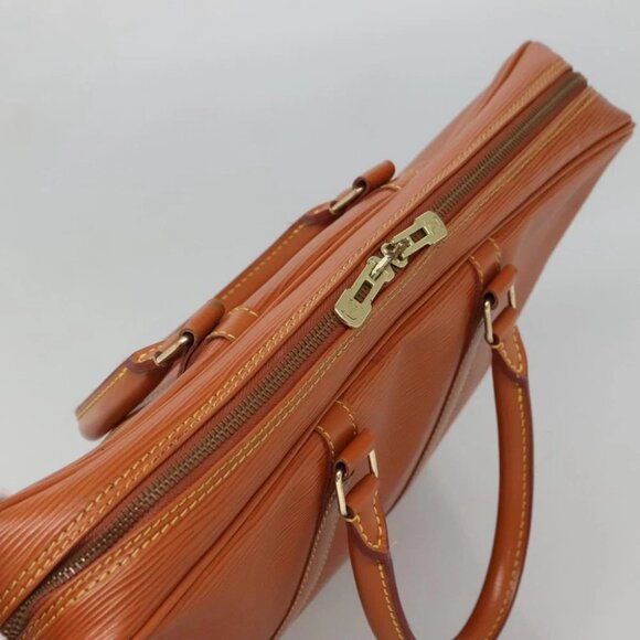 LOUIS VUITTON Epi Porte Documents Voyage Bag Zipangu Gold - Picture 11 of 16